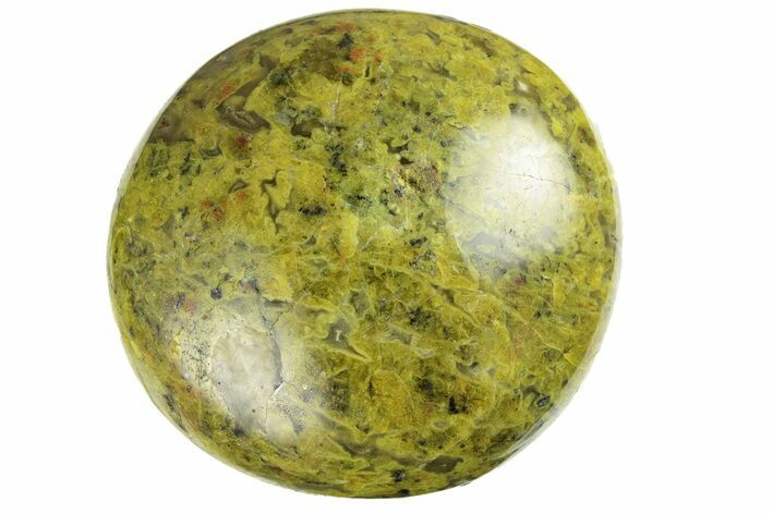 Polished Green Pistachio Opal Stone - Madagascar #249106